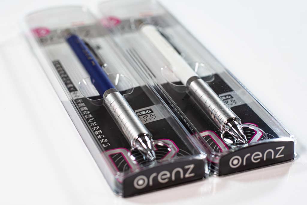 Pentel Orenz Metal Grip 0.2mm Navy Blue