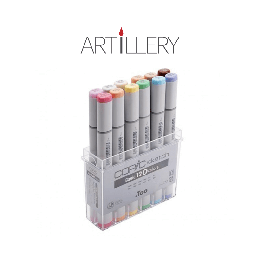 Copic Sketch Set of 12 B | For Anime & Manga