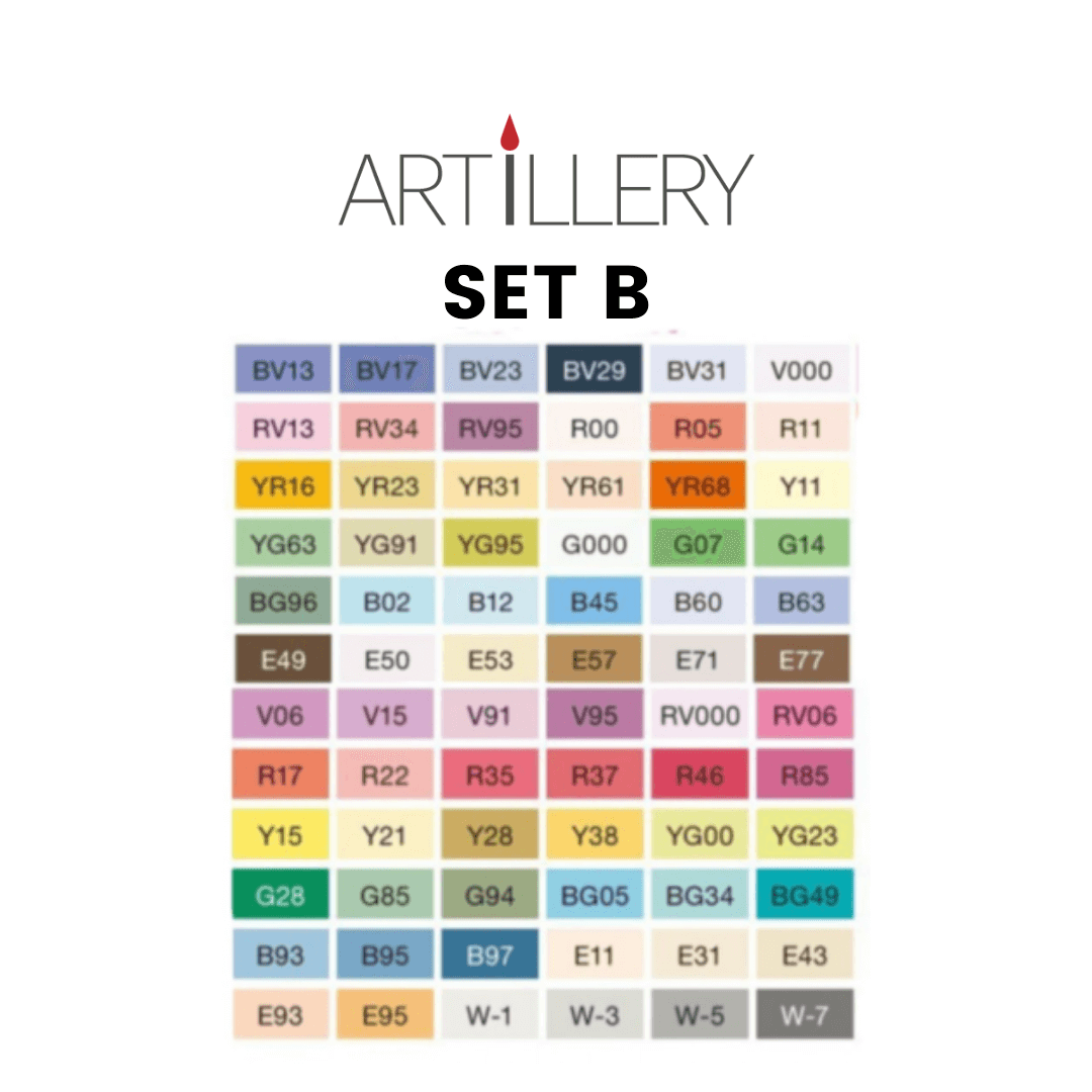 Copic Ciao Markers Set of 72 B Artillery Supplies