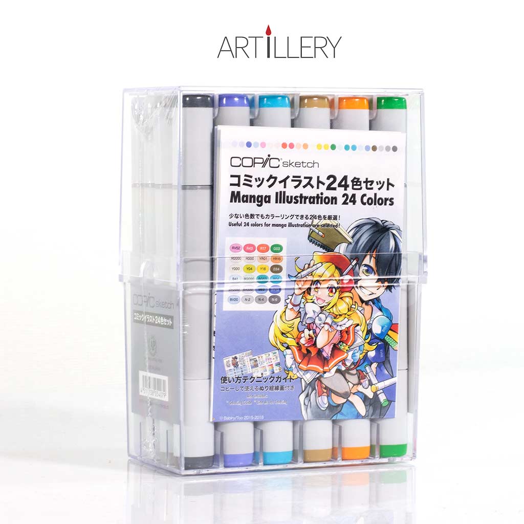 24 Copic Markers Sketch Basic Artist Set Copic Sketch Drawing Set of 24  Pens Copic Manga, Anime, Drawing Markers Set -  Sweden