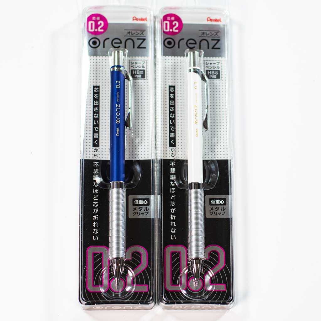 Pentel Orenz Metal Grip 0.2mm White